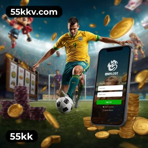 Catálogo de 2.547 jogos da 55kk incluindo Pragmatic Play e Evolution Gaming